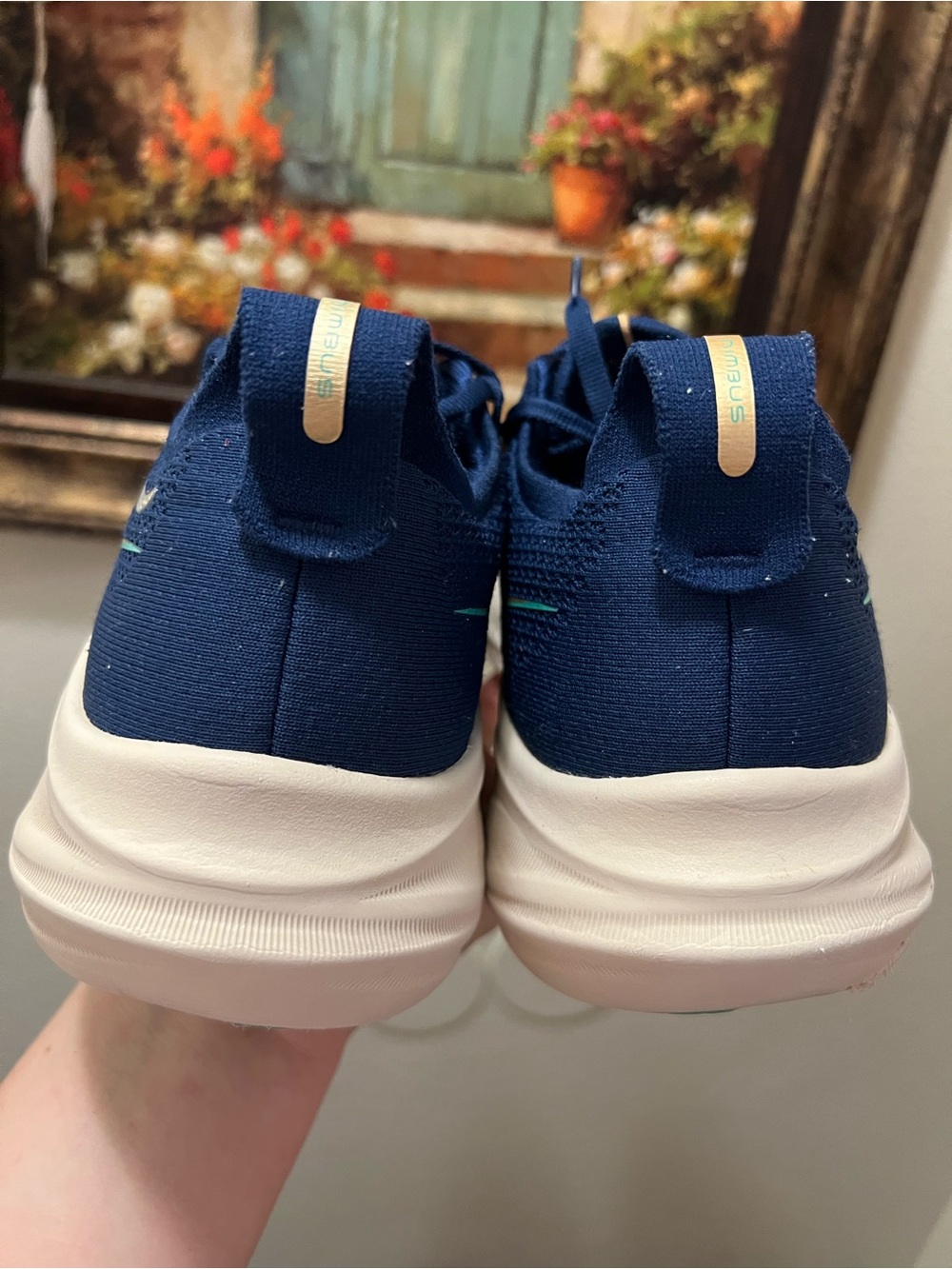 Asics Gel Nimbus 26 Blue Running Shoes - Picture 6 of 14